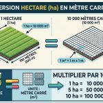 convertir un hectare en m²