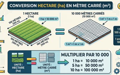 convertir un hectare en m²