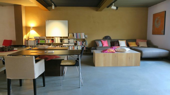 brown wooden table with chairs
